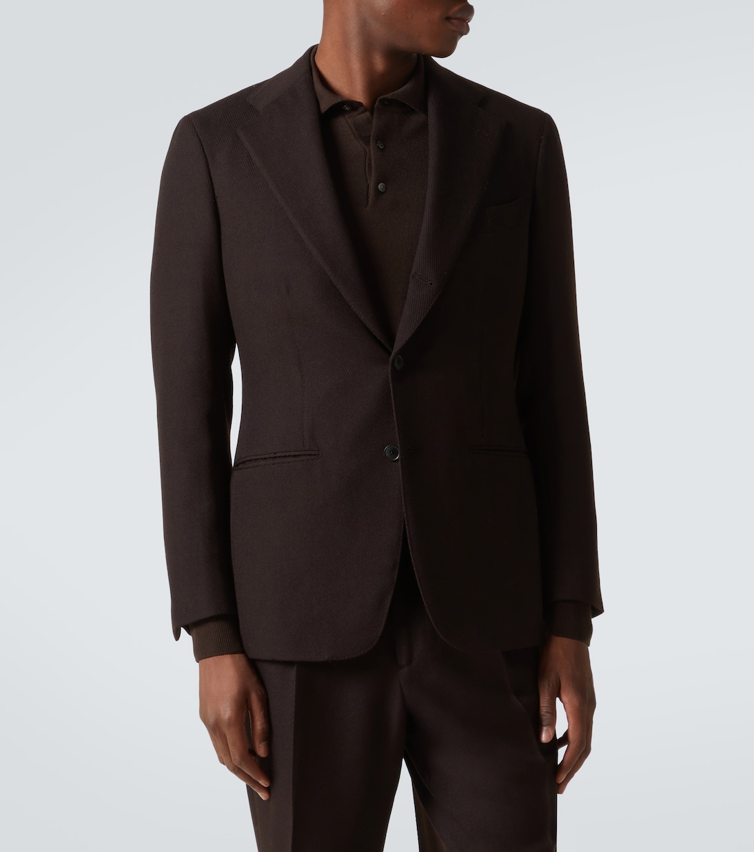 Wool twill blazer | Saman Amel