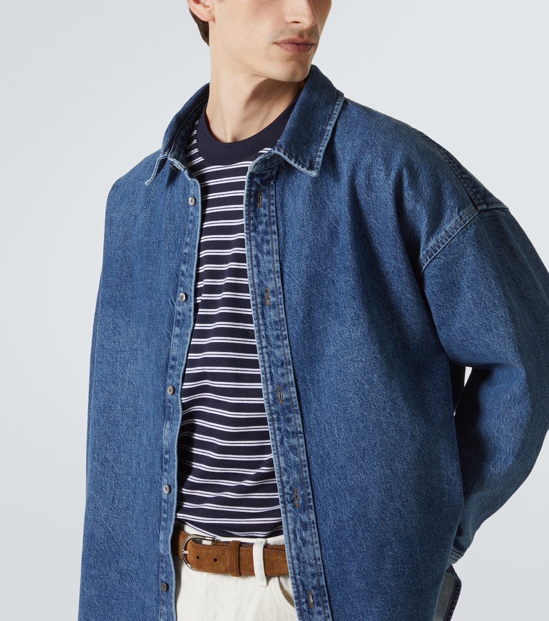 Hemdjacke aus Denim | Frame