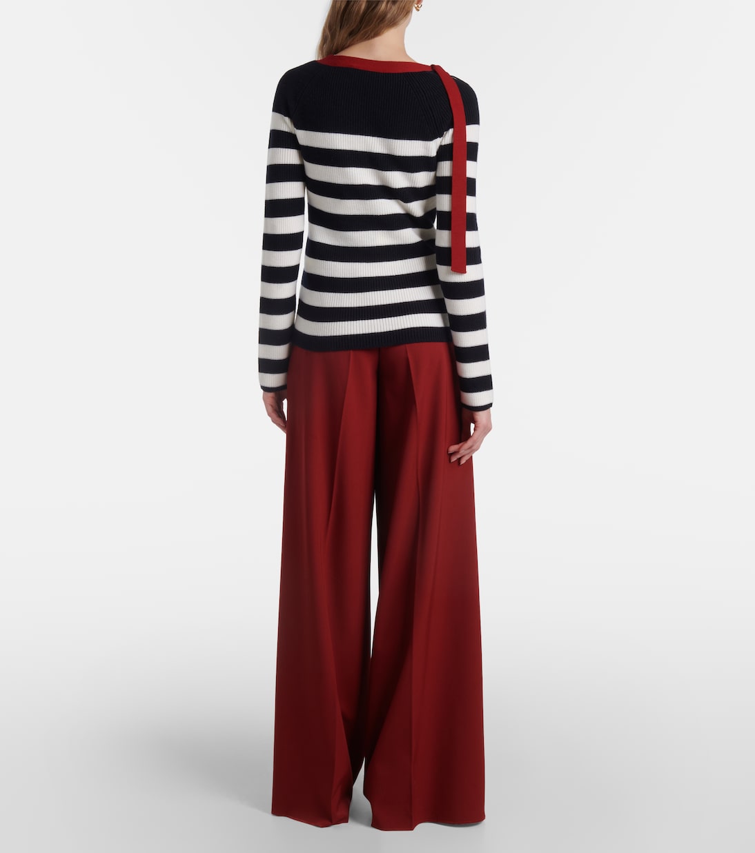 Pullover in lana vergine a righe | Max Mara