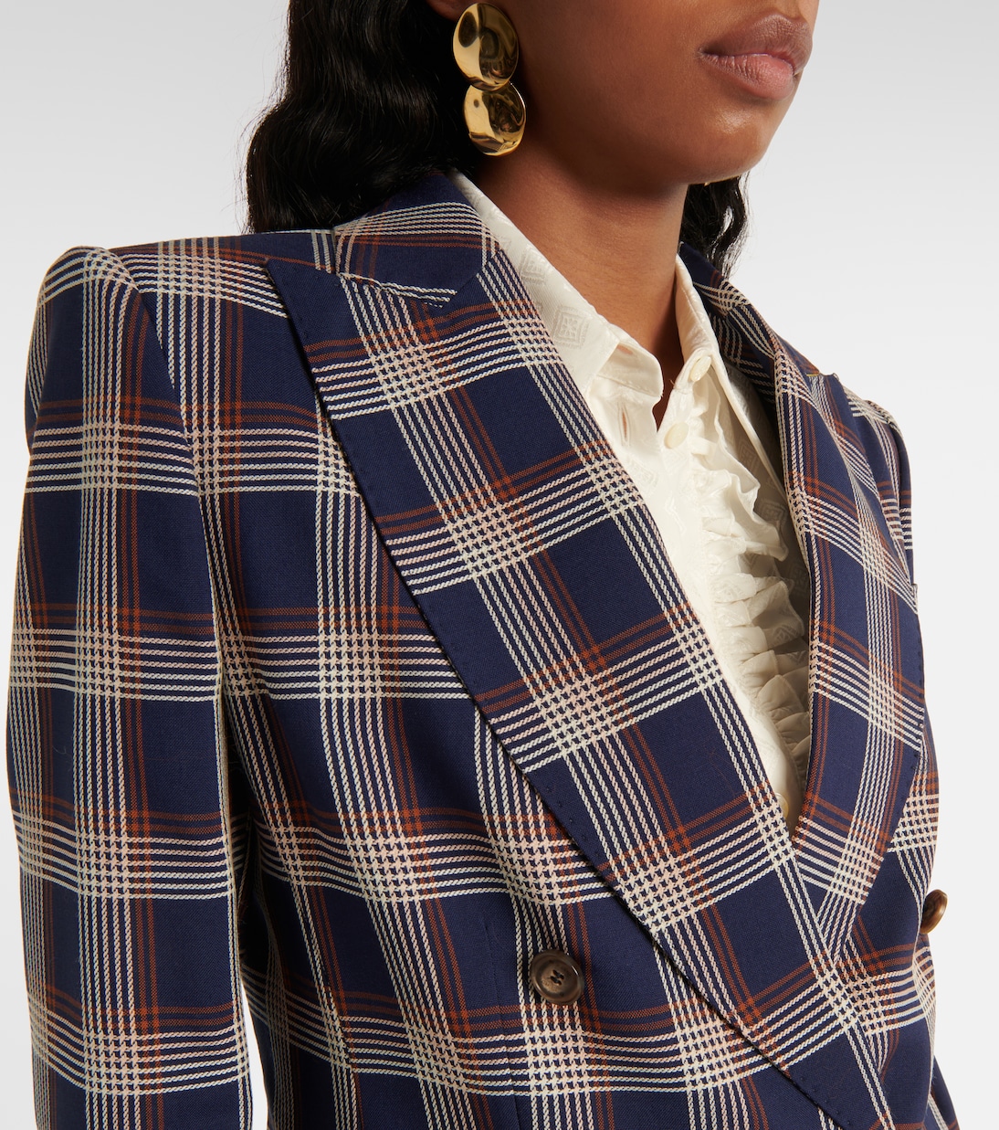 Checked wool blazer | Etro