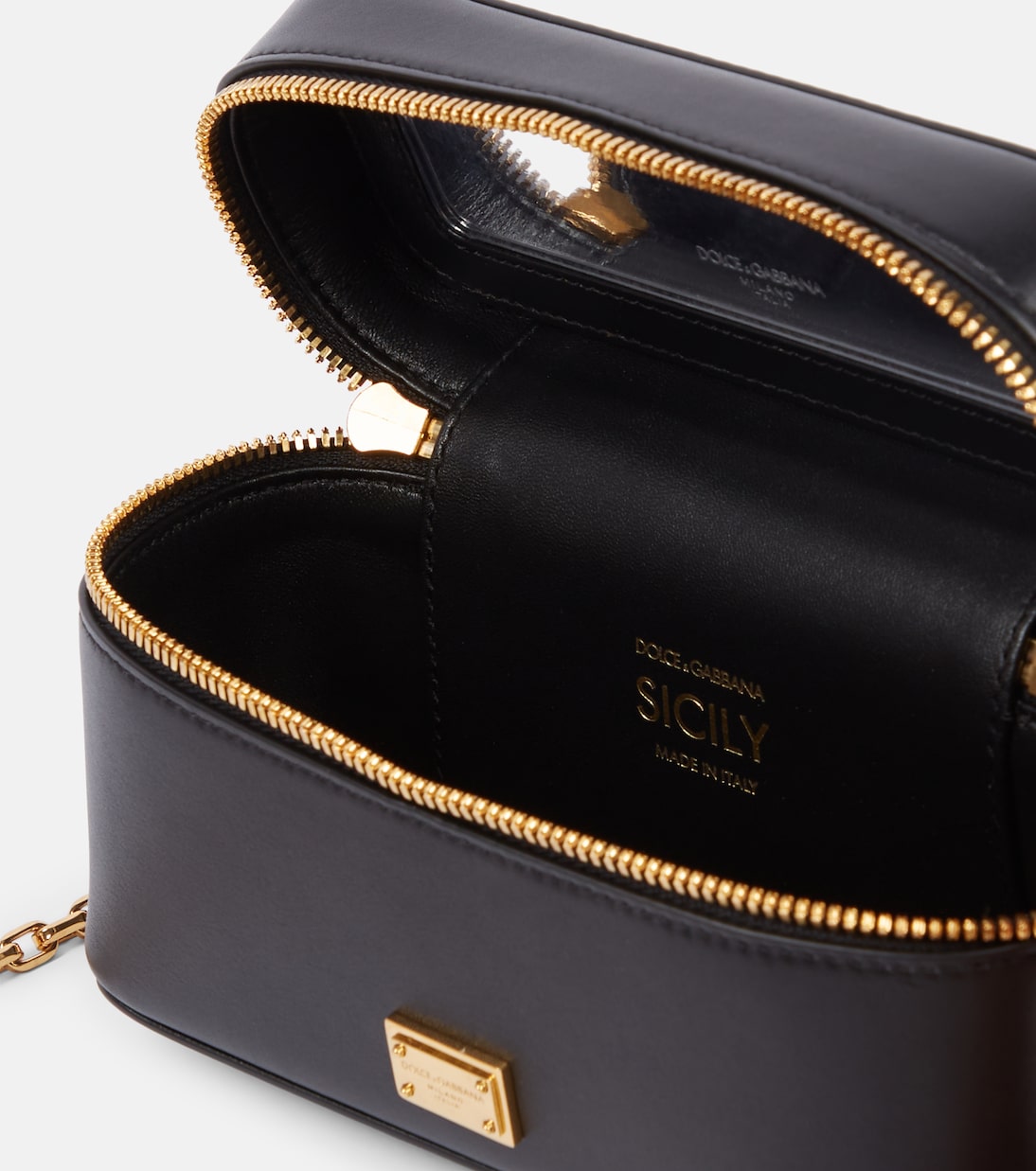 Borsa a tracolla Sicily Small in pelle | Dolce&Gabbana