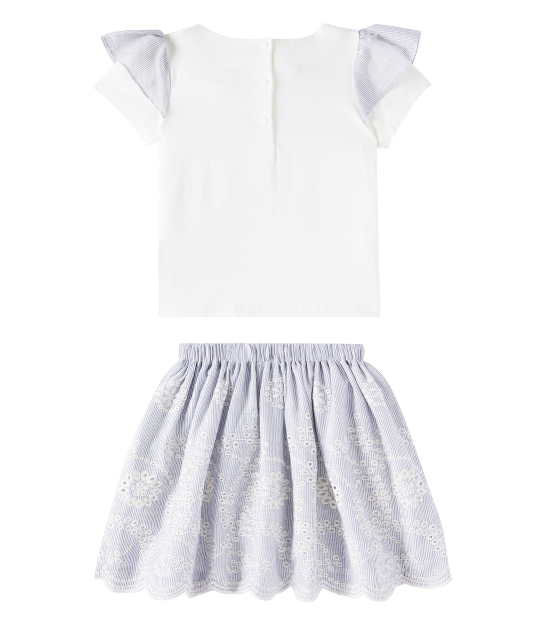 Set de camiseta y falda en mezcla de algodón | Patachou
