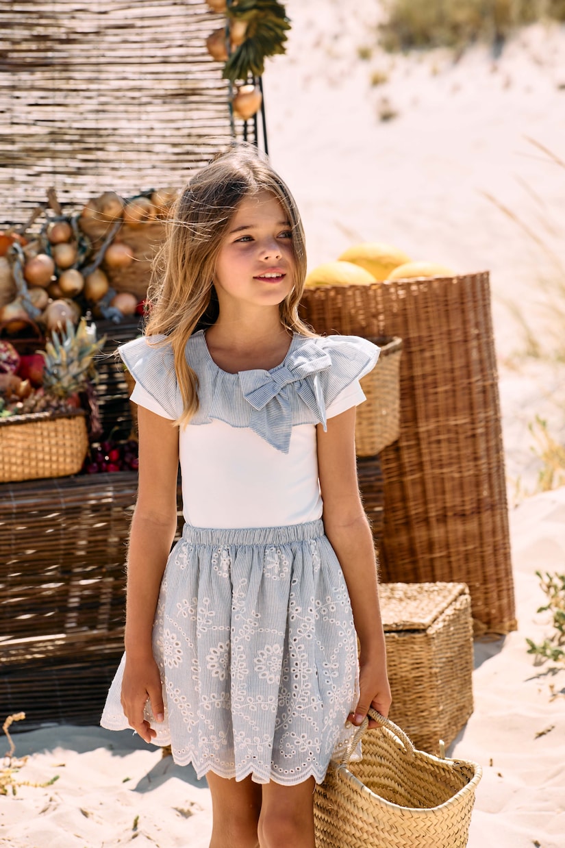 Set de camiseta y falda en mezcla de algodón | Patachou