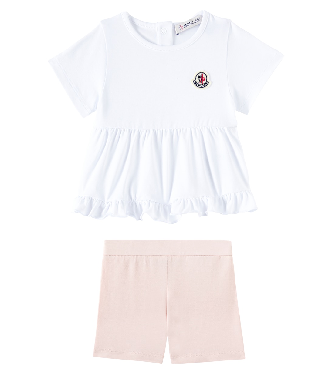 Bebé - set de camiseta y shorts en mezcla de algodón | Moncler Enfant