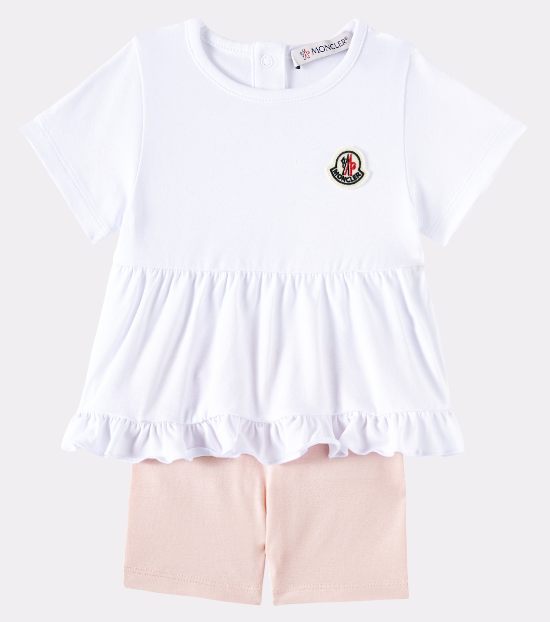 Bebé - set de camiseta y shorts en mezcla de algodón | Moncler Enfant