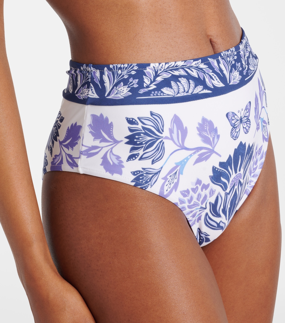 Slip bikini a vita alta con stampa floreale  | Farm Rio