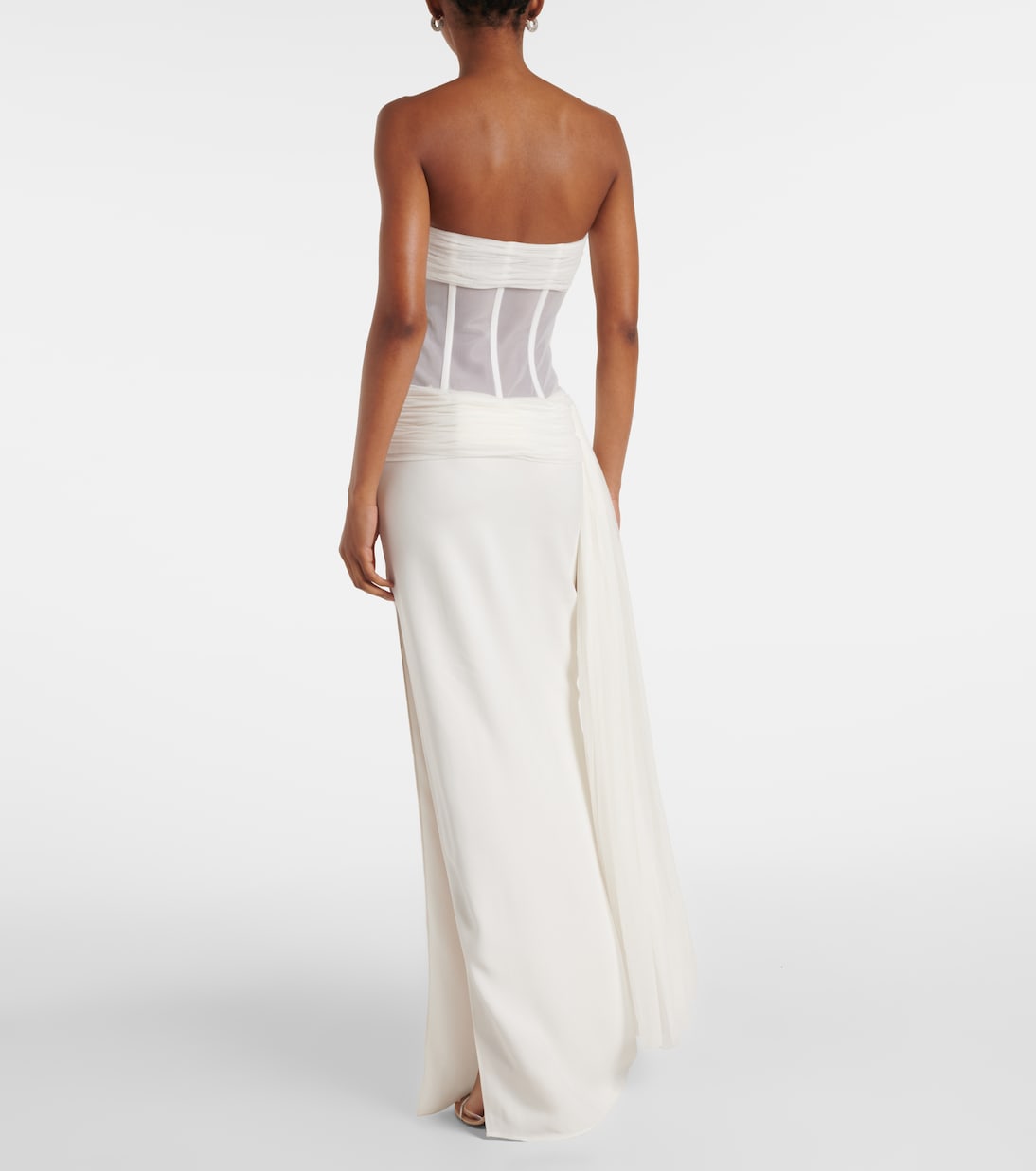Bridal - Abito a corsetto con velo | Christopher Esber
