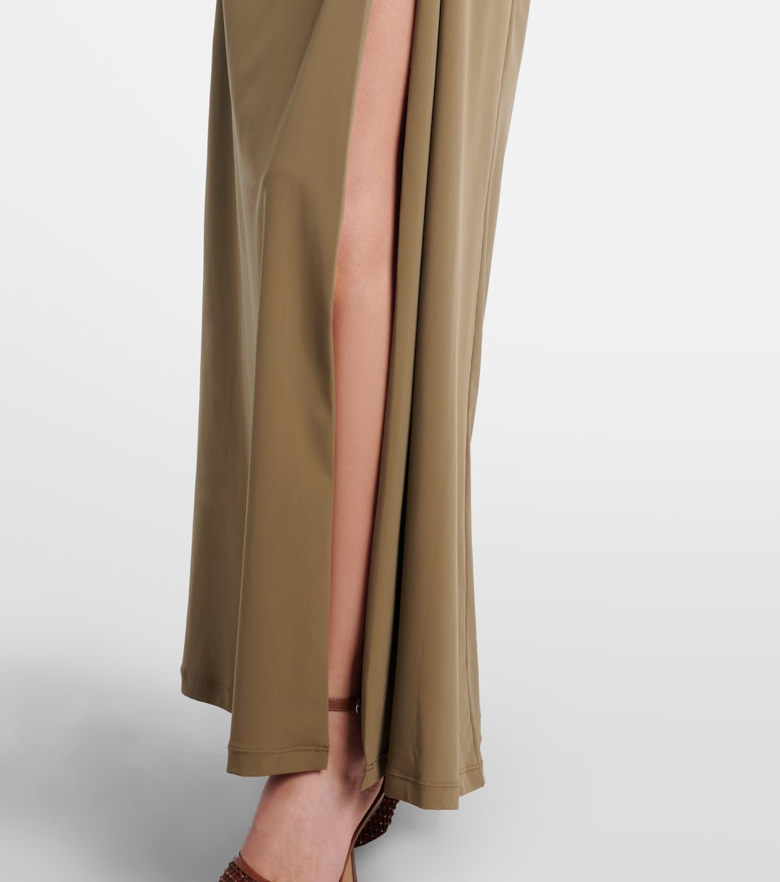 Vestido largo Orbit fruncido | Christopher Esber