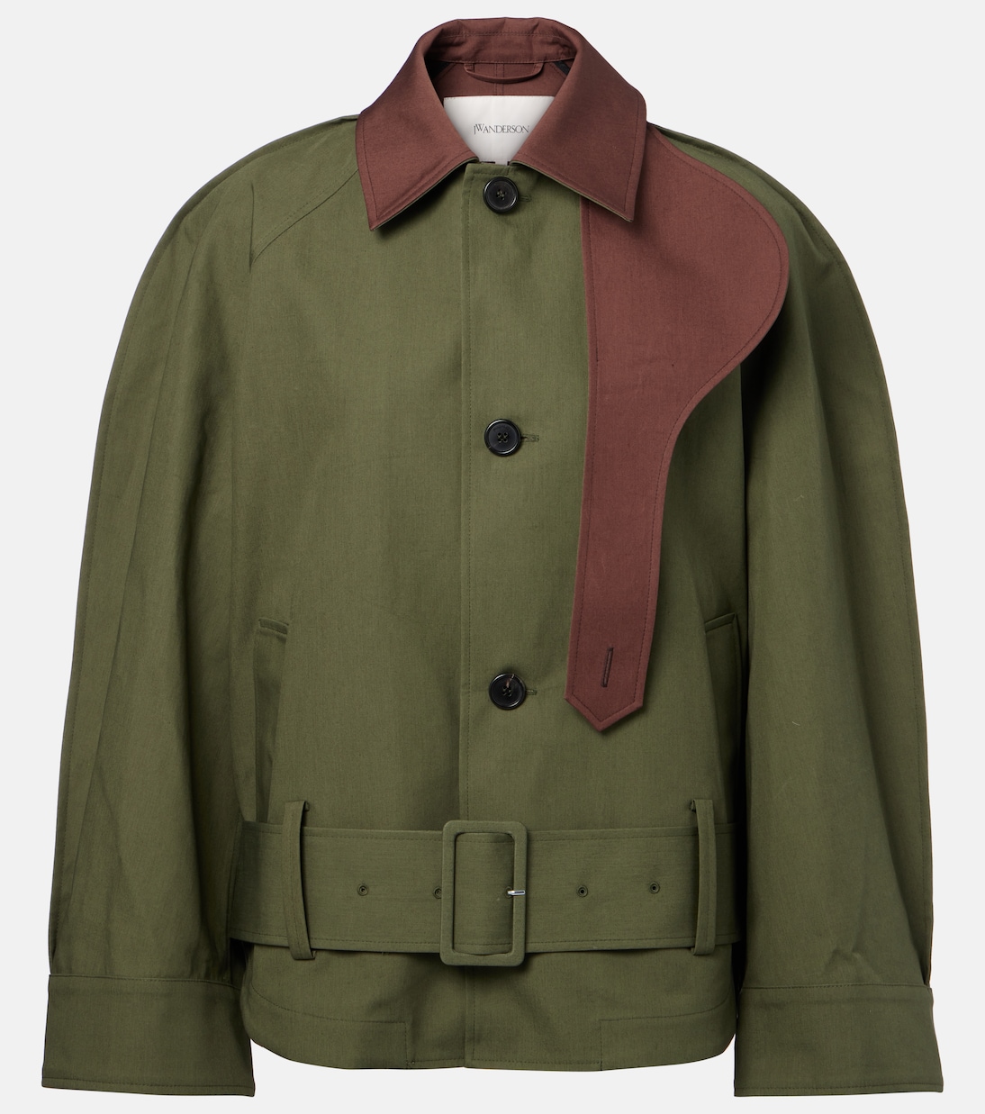 Cotton asymmetric jacket | JW Anderson