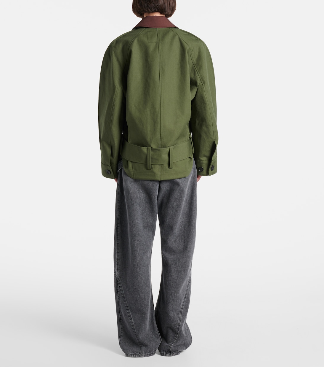 Cotton asymmetric jacket | JW Anderson