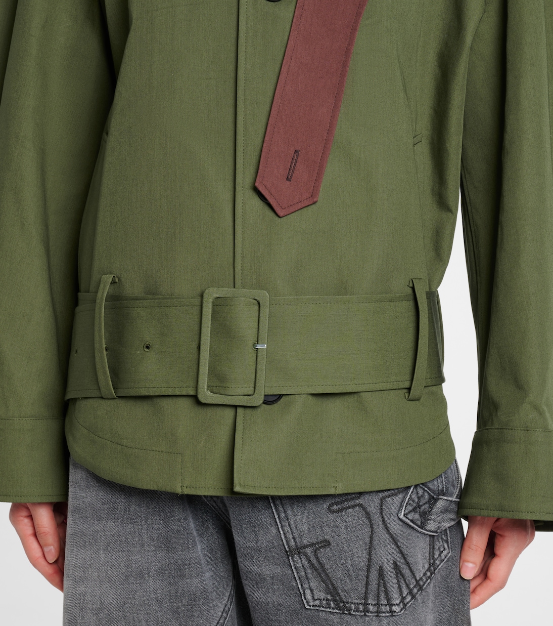 Cotton asymmetric jacket | JW Anderson