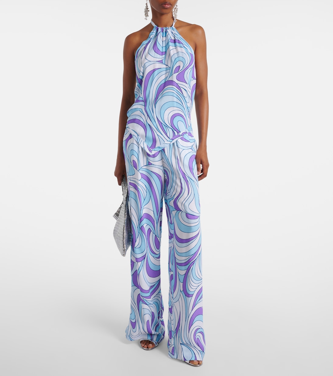 Pantaloni Olivia a gamba larga con stampa | Melissa Odabash