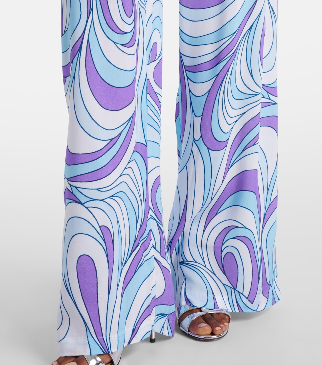 Pantaloni Olivia a gamba larga con stampa | Melissa Odabash