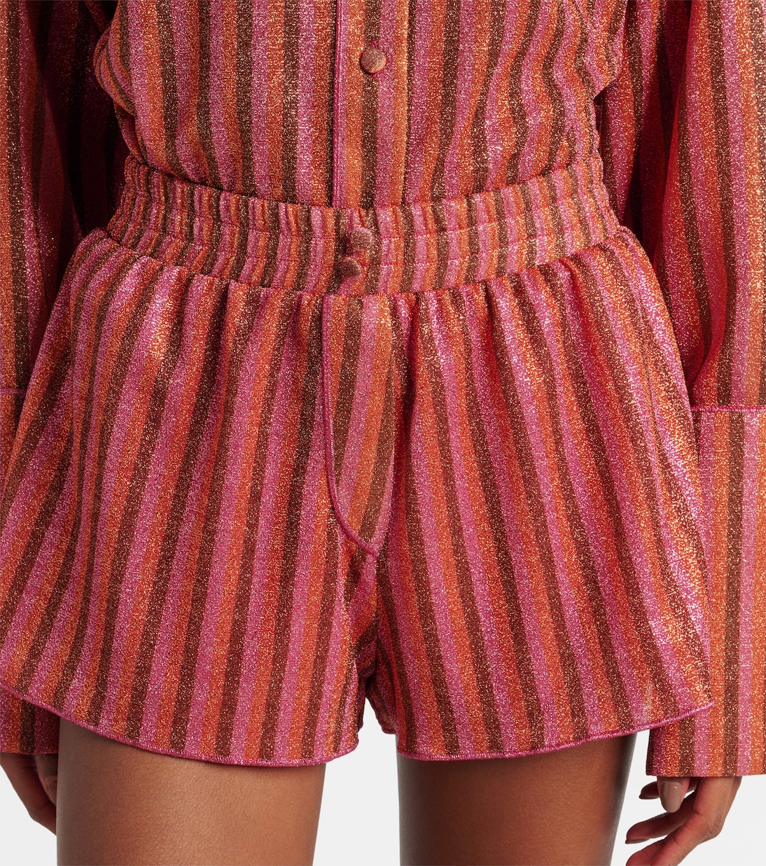 Shorts a righe con lamé | Oséree