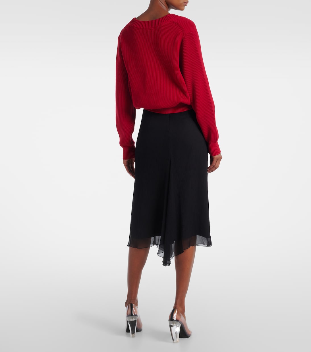 Pullover in jersey di misto cotone e seta | Victoria Beckham