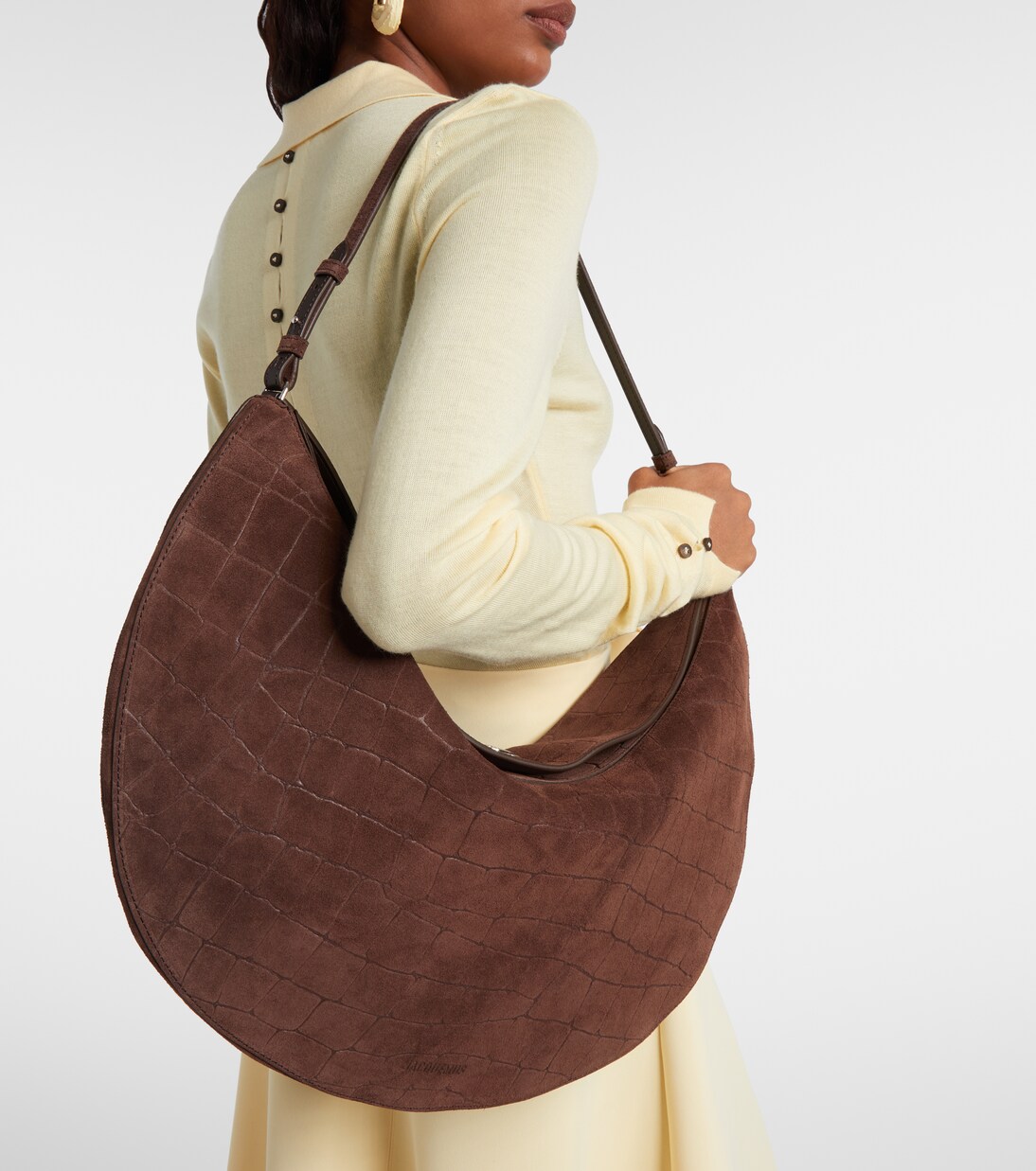 Le Calisso Medium suede shoulder bag | Jacquemus