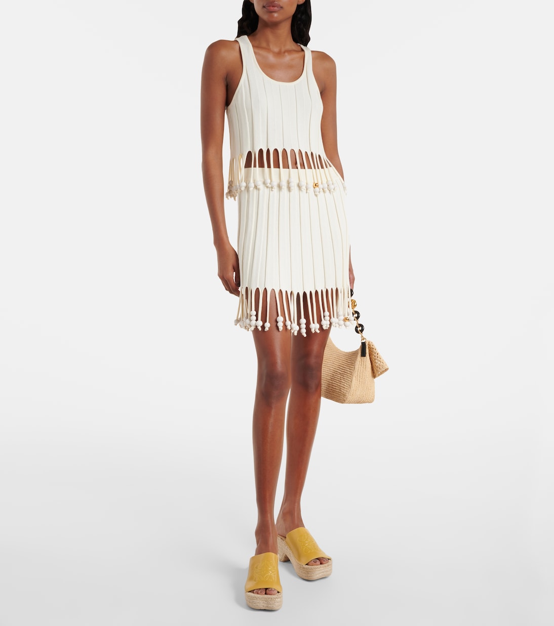 Espadrille-Pantoletten Petal Anagram aus Leder | Loewe