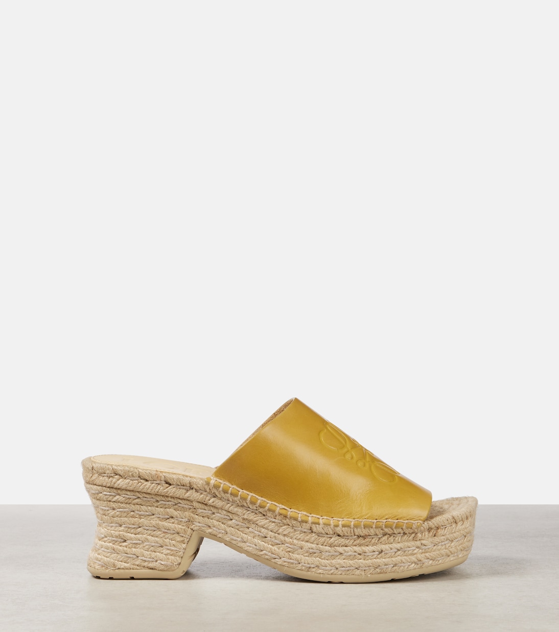 Espadrille-Pantoletten Petal Anagram aus Leder | Loewe