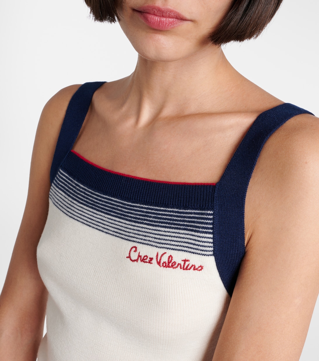 Chez Valentino virgin wool tank top | Valentino