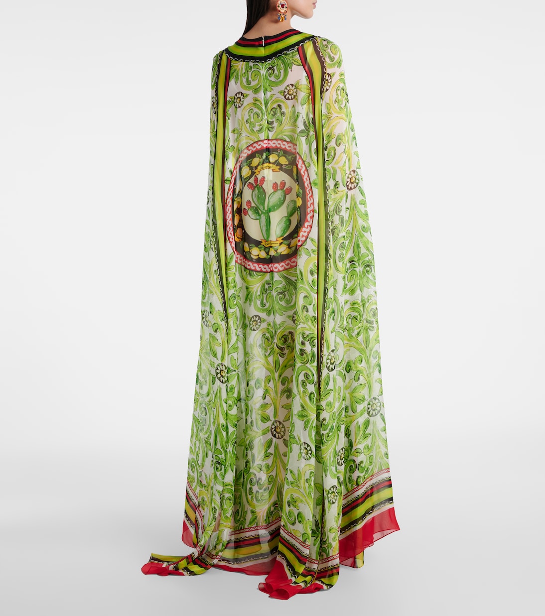 Bedrucktes Maxikleid aus Seide | Dolce&Gabbana