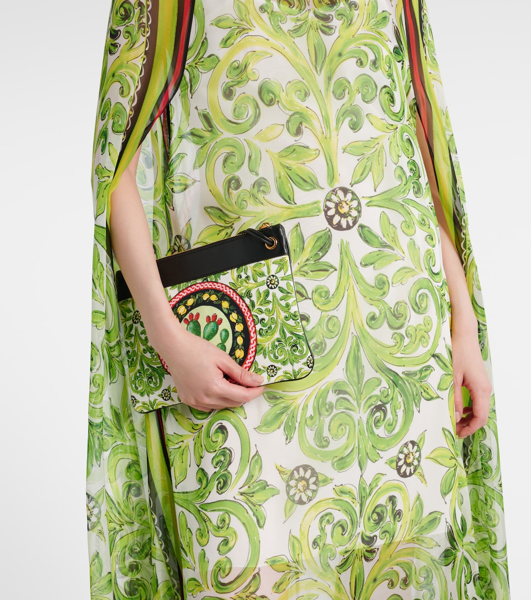 Bedrucktes Maxikleid aus Seide | Dolce&Gabbana