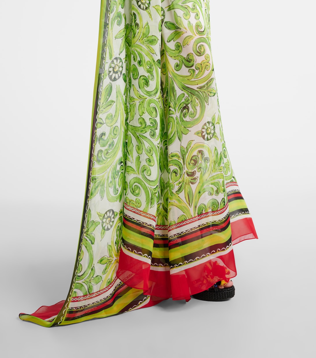Bedrucktes Maxikleid aus Seide | Dolce&Gabbana