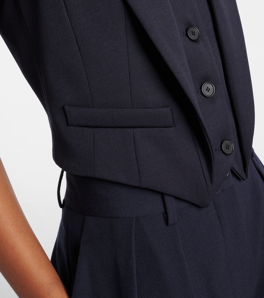 Cropped wool vest | McQueen