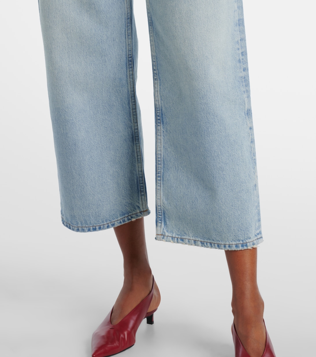 Arc cropped mid-rise wide-leg jeans | Agolde