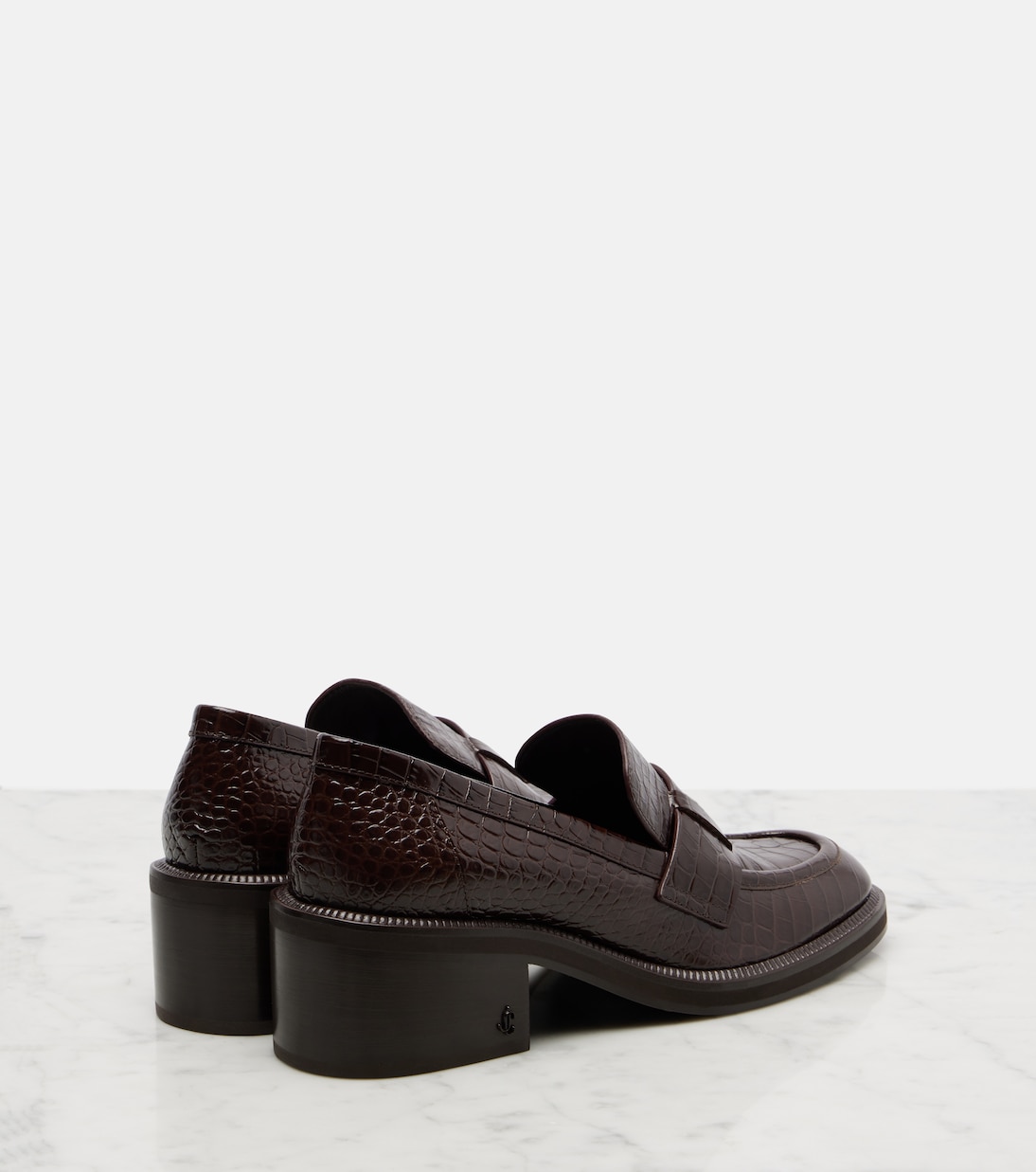 Tylor 60 croc-effect leather loafers | Jimmy Choo