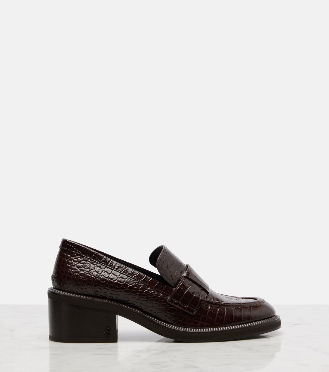 Tylor 60 croc-effect leather loafers | Jimmy Choo