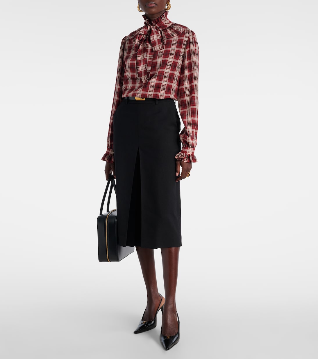 Mid-rise wool culottes | Saint Laurent