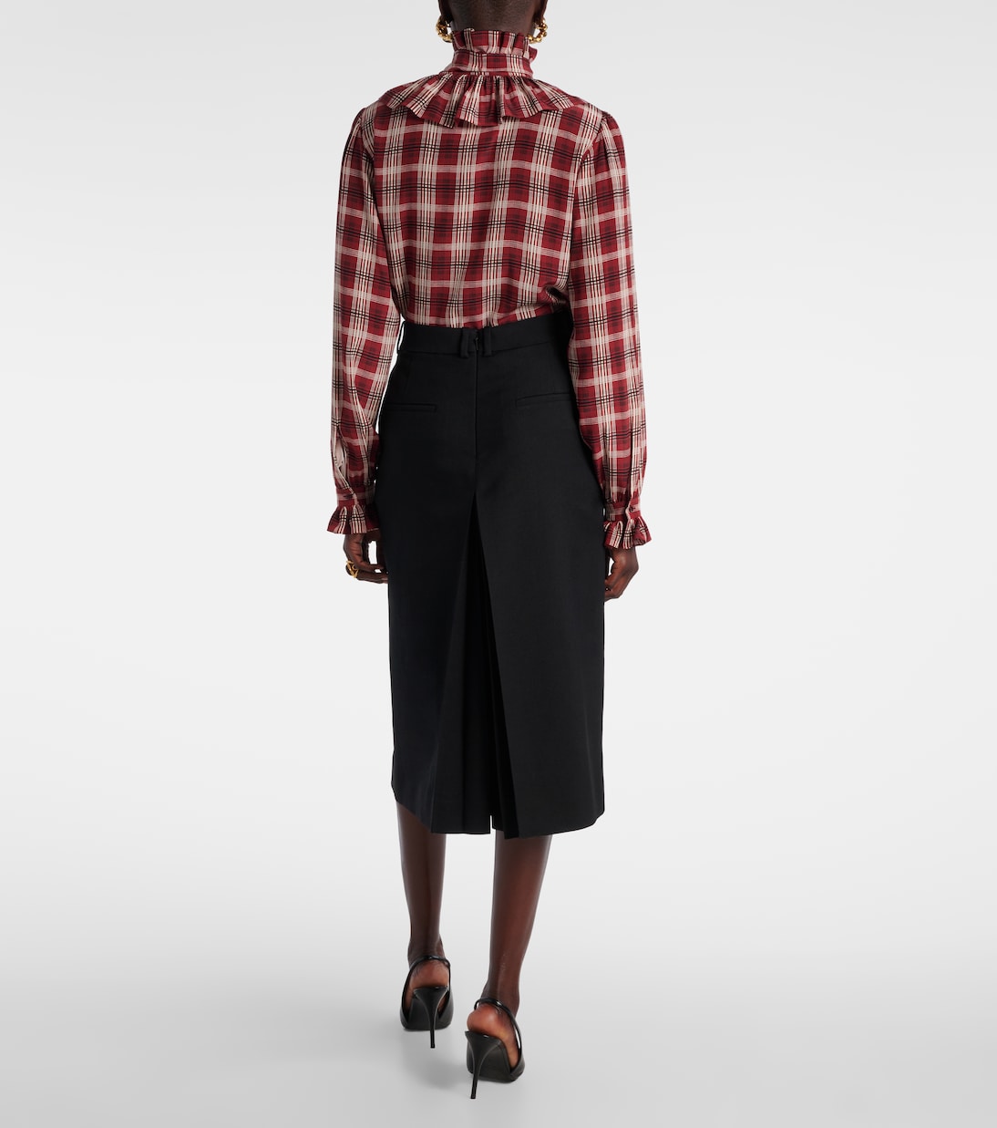 Mid-rise wool culottes | Saint Laurent