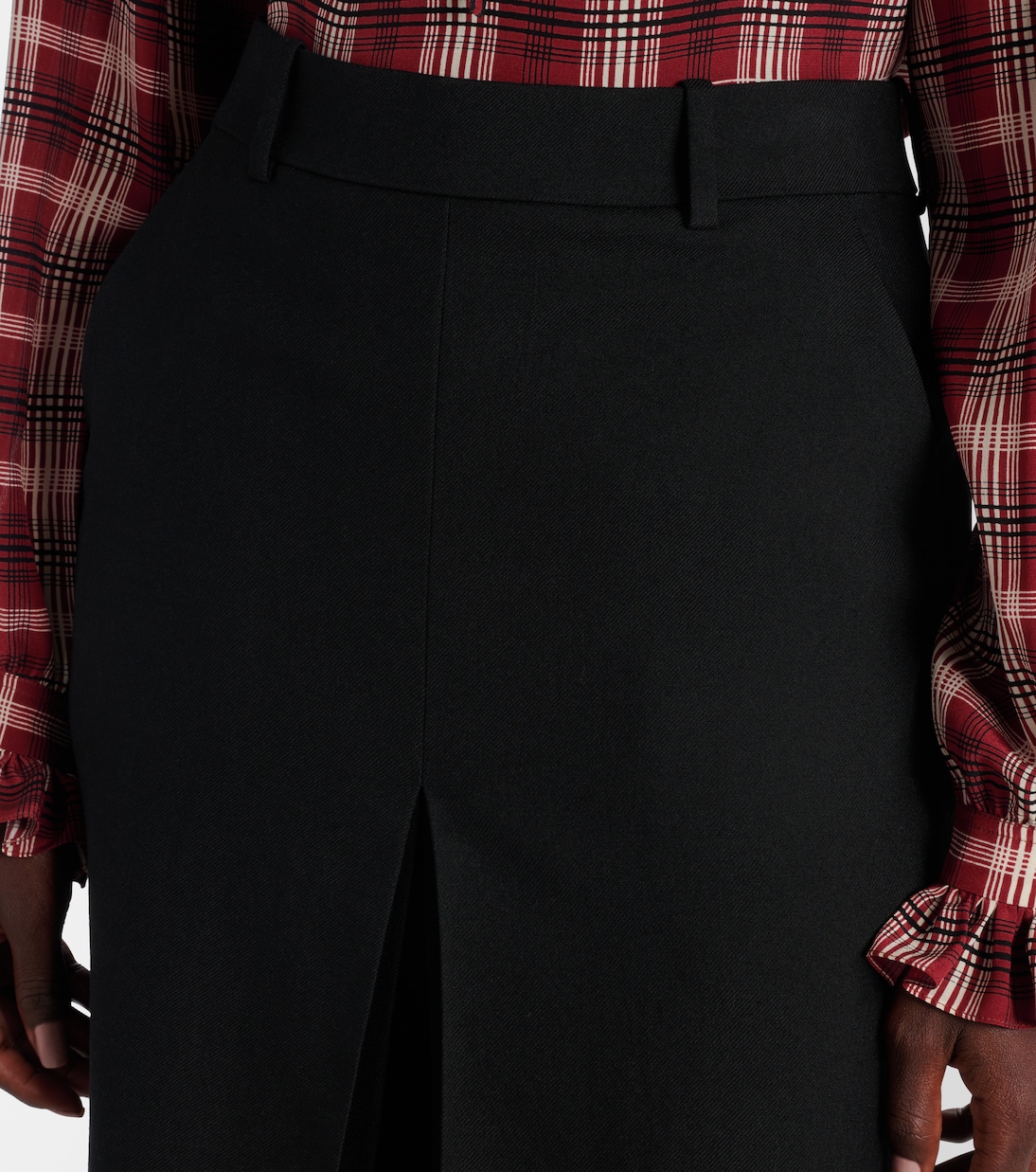 Mid-rise wool culottes | Saint Laurent