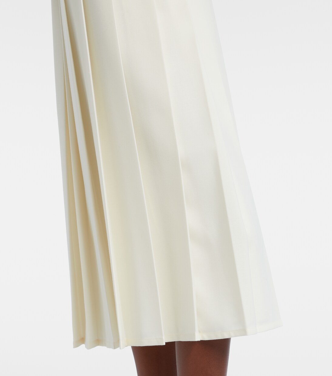 Pleated midi skirt | Brunello Cucinelli