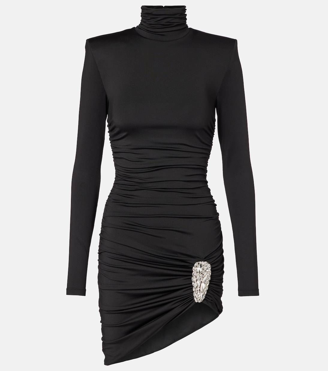 Embellished ruched jersey minidress | Area