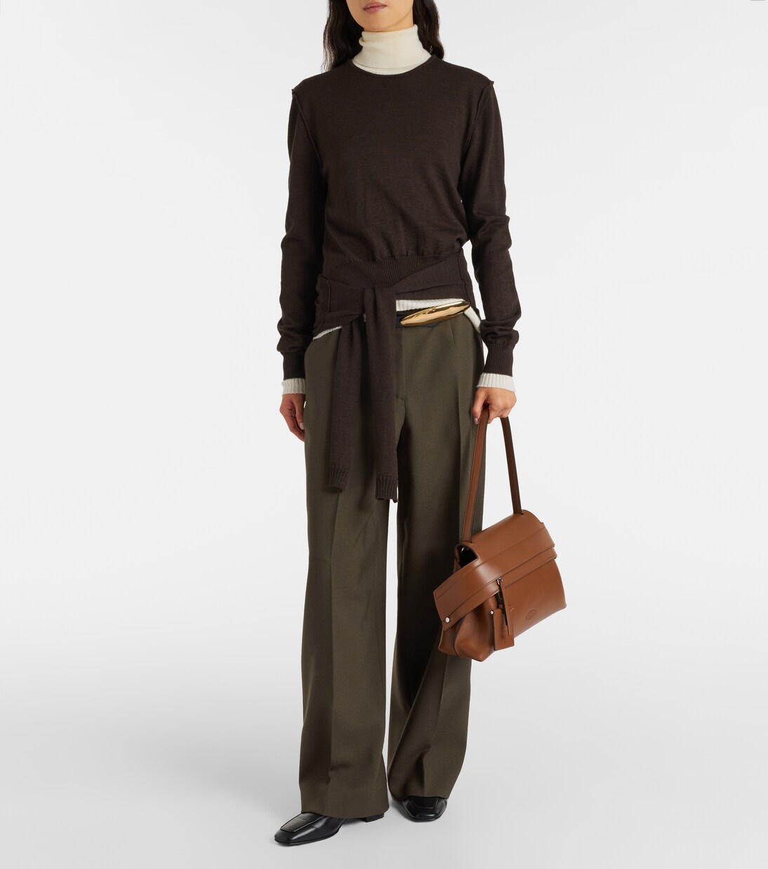 Wave Medium leather shoulder bag | Tod's