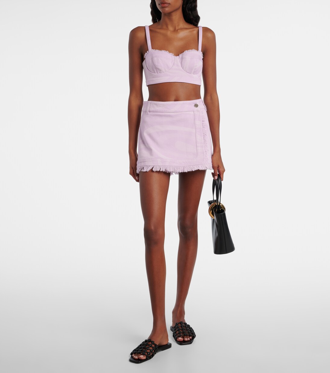 Bralette Marmo aus Denim | Pucci