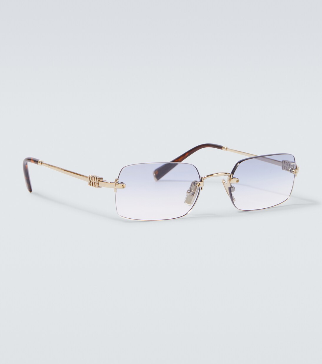 Logo rectangular sunglasses | Miu Miu