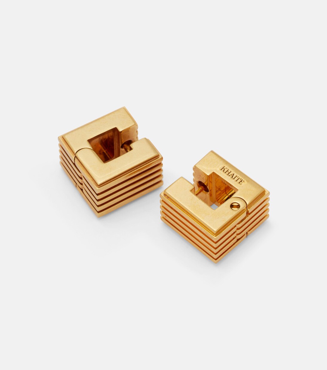 Empire 18kt gold-plated earrings | Khaite