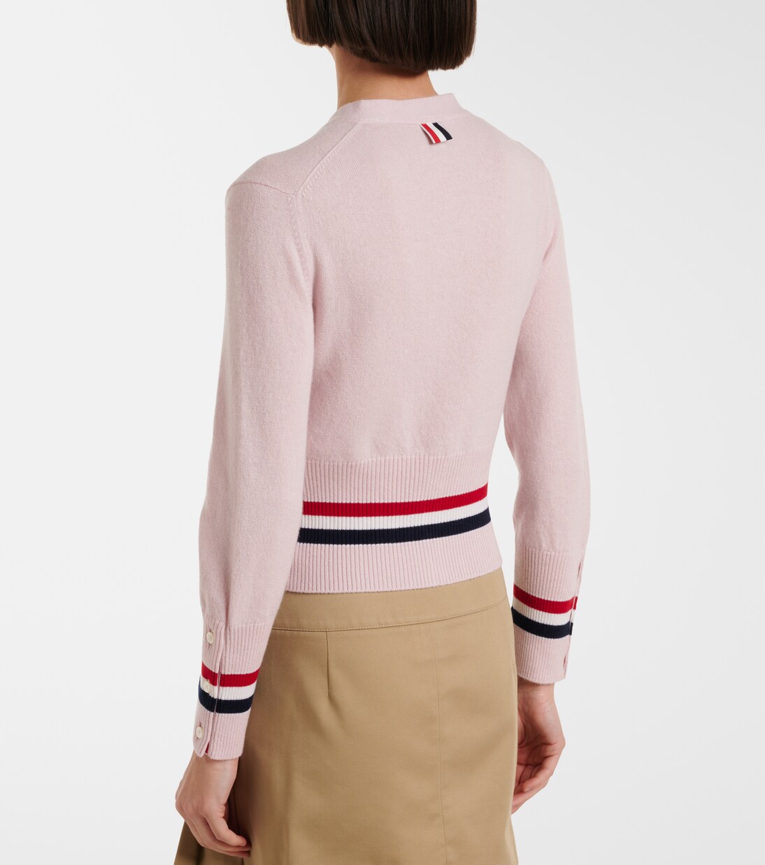 Cropped cashmere cardigan | Thom Browne