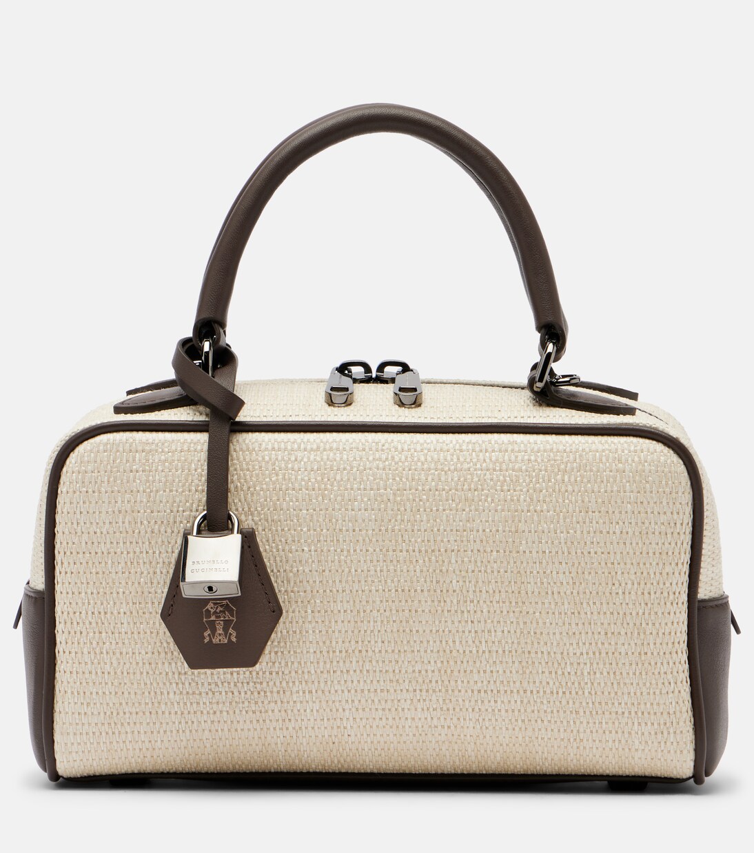 Henkeltasche mit Leder | Brunello Cucinelli