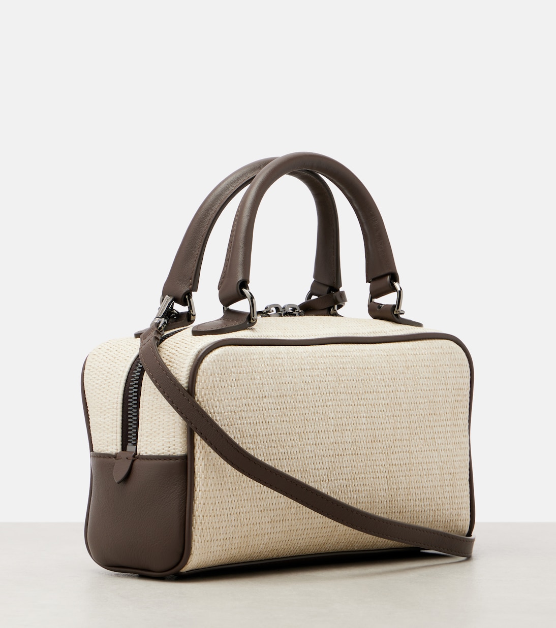 Henkeltasche mit Leder | Brunello Cucinelli