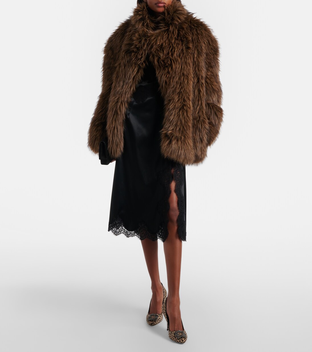 Hangisi 90 레오파드 프린트 카프 헤어 펌프스 | Manolo Blahnik