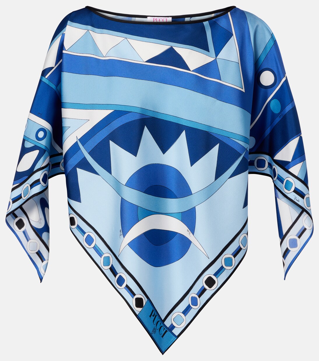 Top imprimé en satin de soie | Pucci