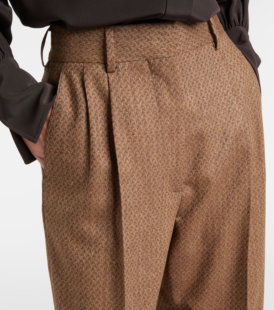 Weite Hose Amel aus Seide und Wolle | Blazé Milano