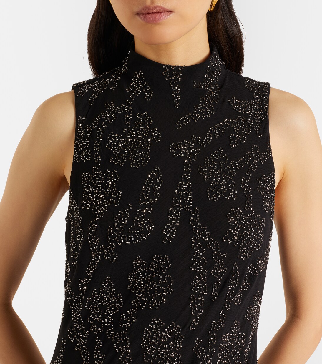 Sylven beaded georgette maxi dress | Veronica Beard