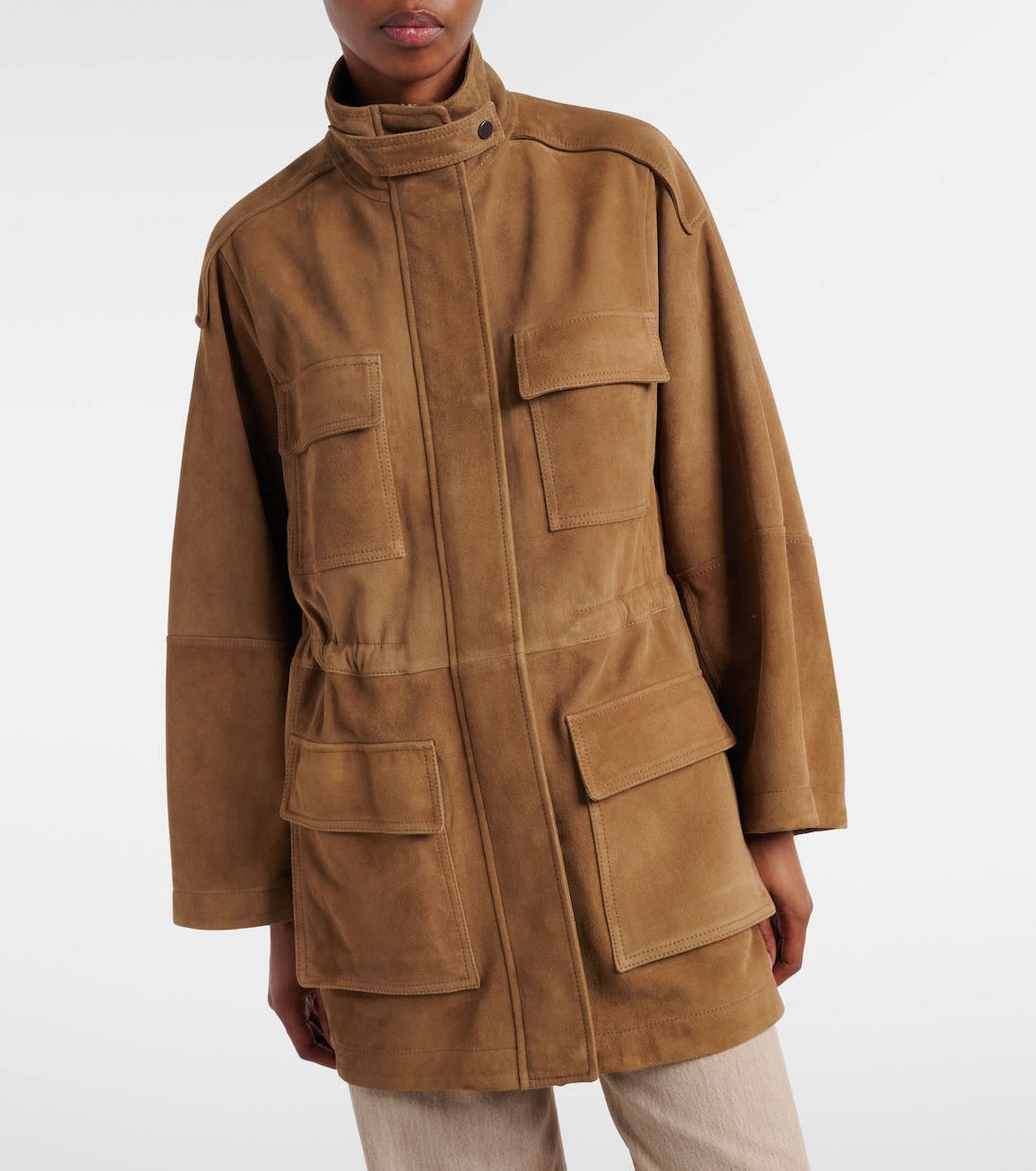 Suede field jacket | Brunello Cucinelli