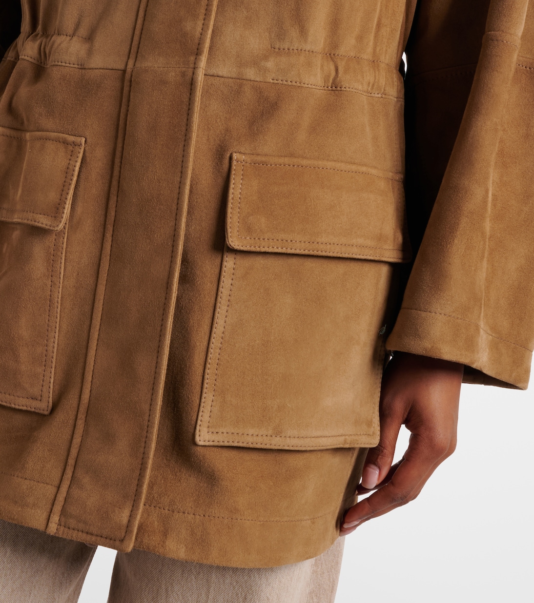 Suede field jacket | Brunello Cucinelli
