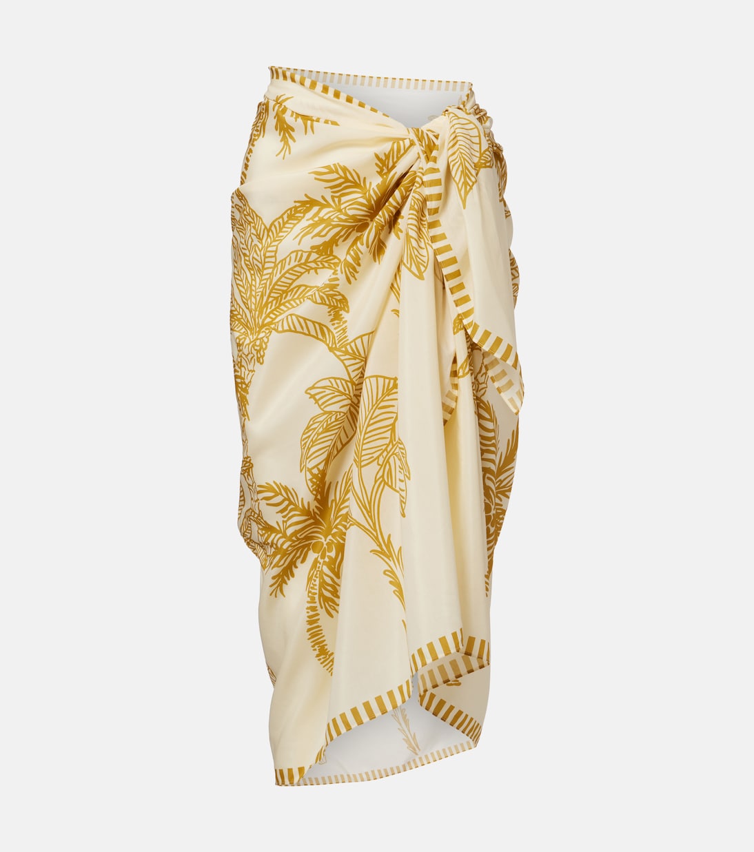 Pareo Jungle in cotone e seta con stampa | Eres