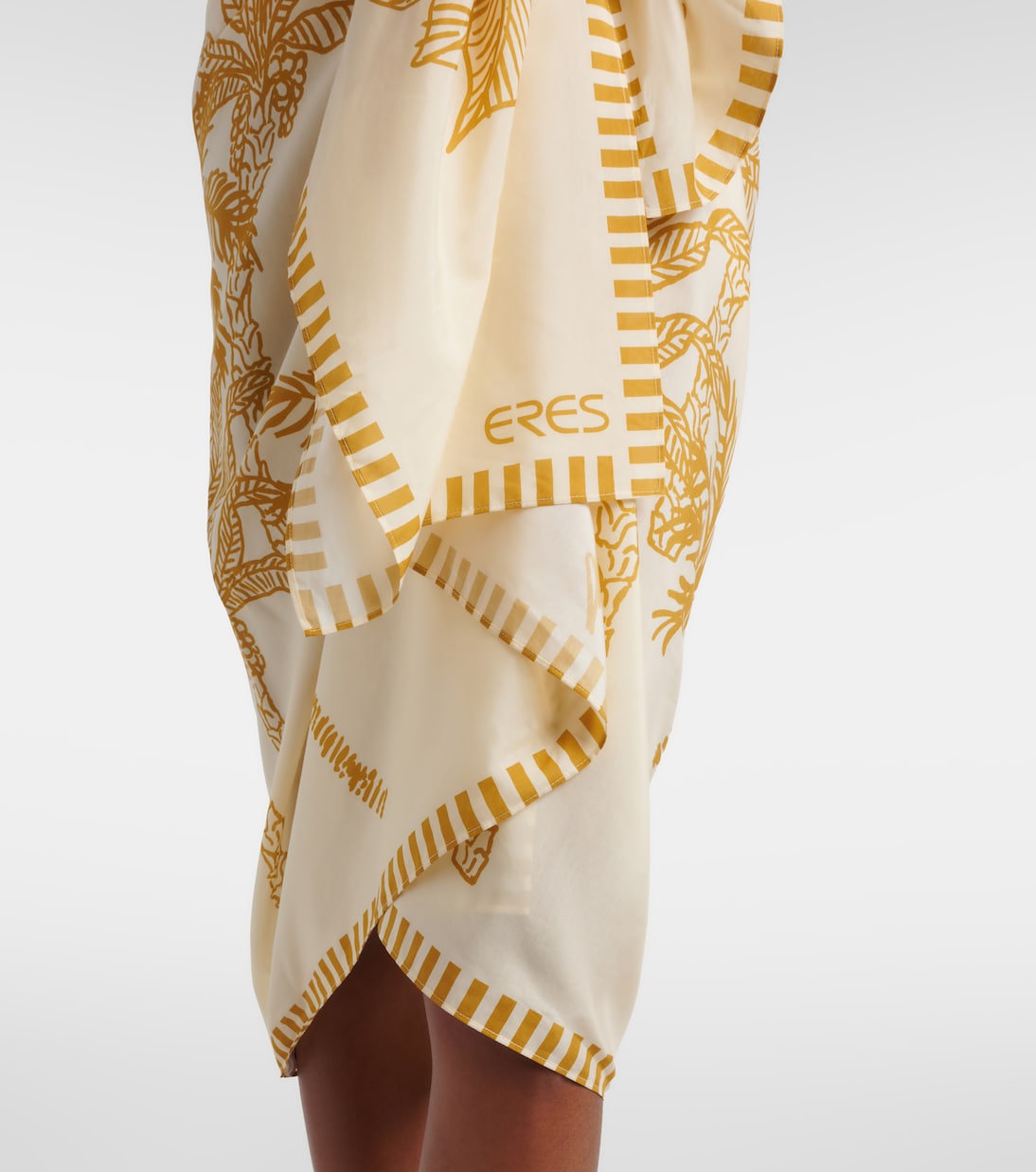 Pareo Jungle in cotone e seta con stampa | Eres
